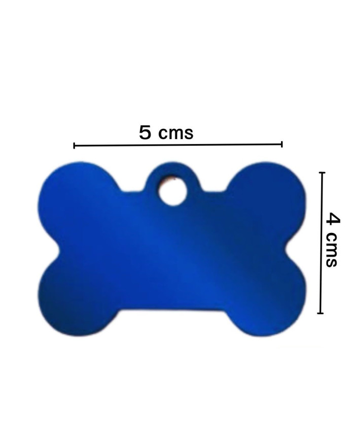 Plaquita de Identificación diseño Hueso. Si me extravió debo llevar mi identificación