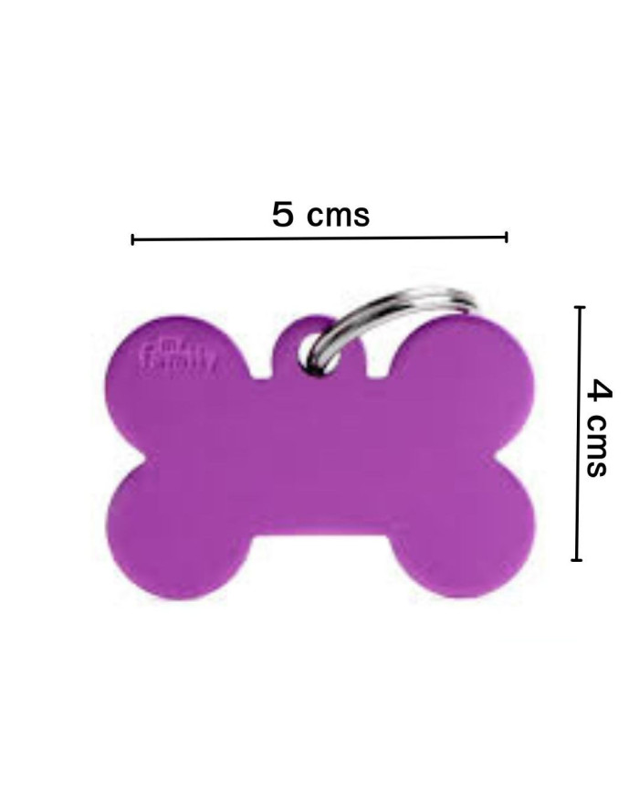 Plaquita de Identificación diseño Hueso. Si me extravió debo llevar mi identificación
