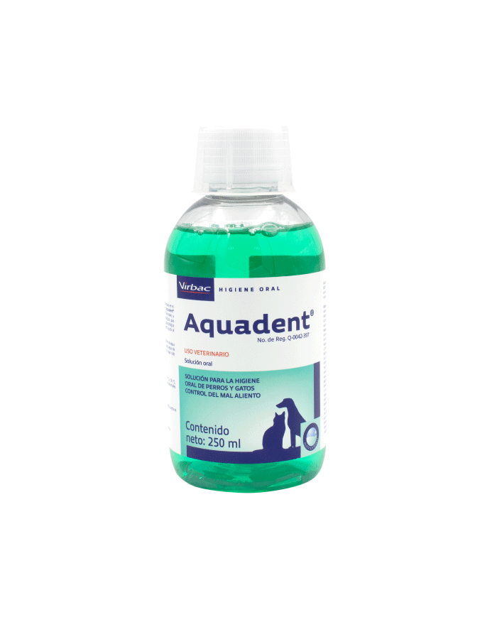 Aquadent para mi buena higiene. Lo puedo saborear y me gusta