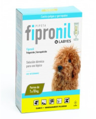 Pipeta Fipronil antipulgas y garrapatas para gatos
