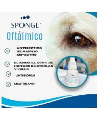 Colirio Sponge Oftálmico Limpiador Ocular para perros, gatos y caballos