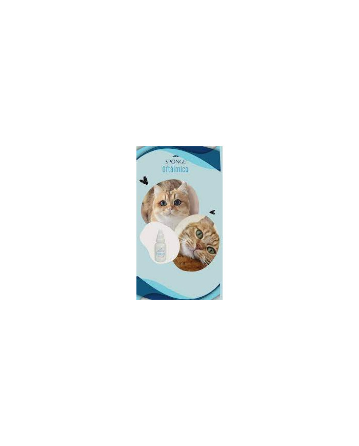 Colirio Sponge Oftálmico Limpiador Ocular para perros, gatos y caballos