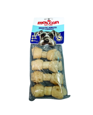 Huesos masticables multisabores, 3-4 cms para Perros Pequeños. Idóneo para reducir el sarro