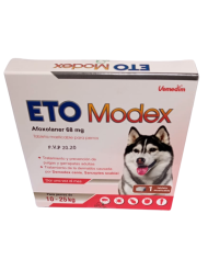 Antipulgas y Garrapatas y tratamiento dermatitis. Eto Modex