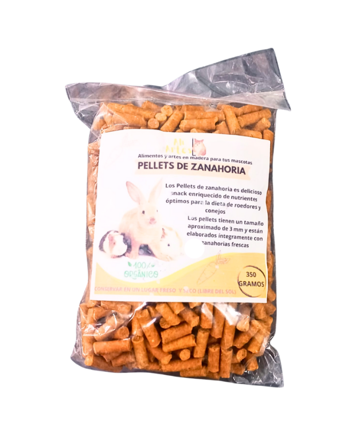 Pellets de Zanahoria para Conejos y roedores. 350gr