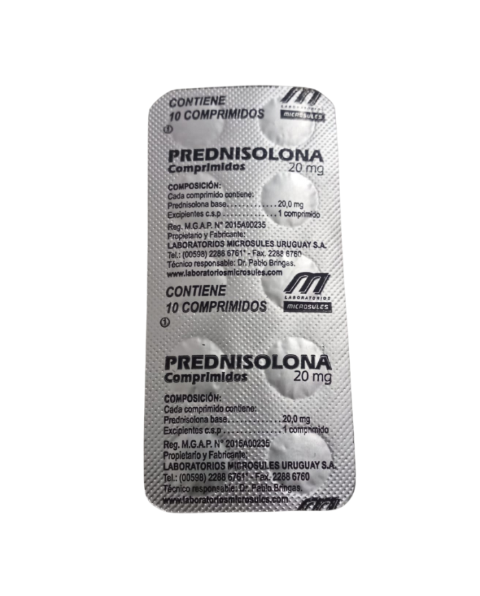Prednisolona 20mg, comprimidos