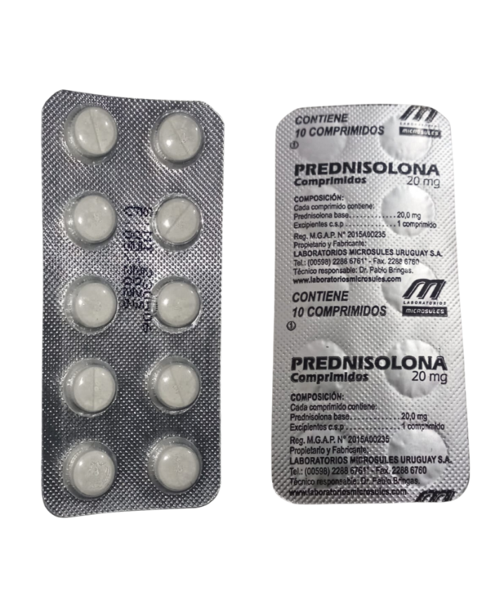 Prednisolona 20mg, comprimidos