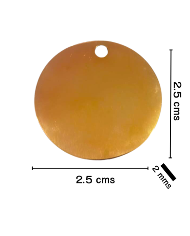 Placa de Identificación de acero inoxidable