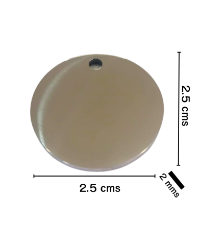 Placa de Identificación de acero inoxidable