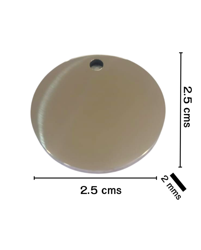 Placa de Identificación de acero inoxidable