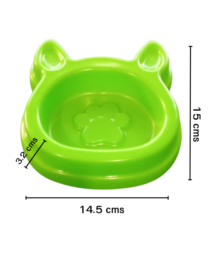 Plato con diseño cabeza de gato
