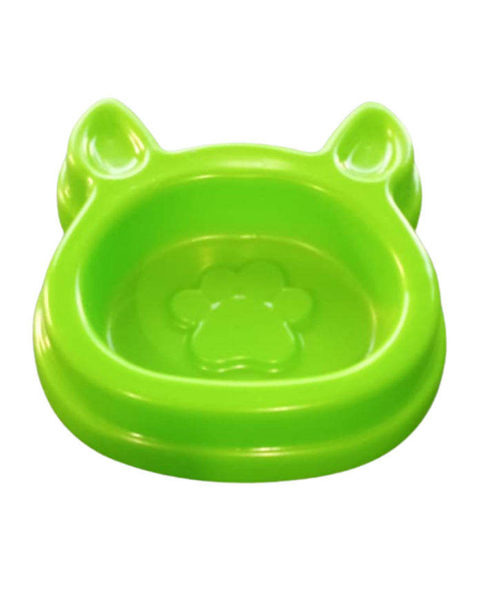 Plato con diseño cabeza de gato