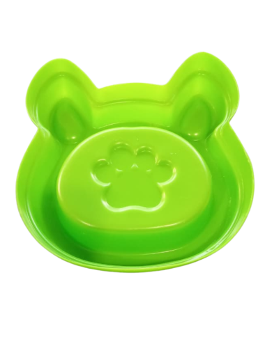 Plato con diseño cabeza de gato