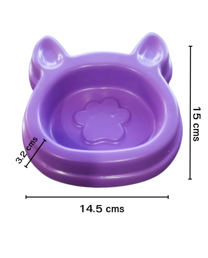 Plato con diseño cabeza de gato