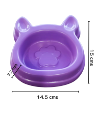 Plato con diseño cabeza de gato