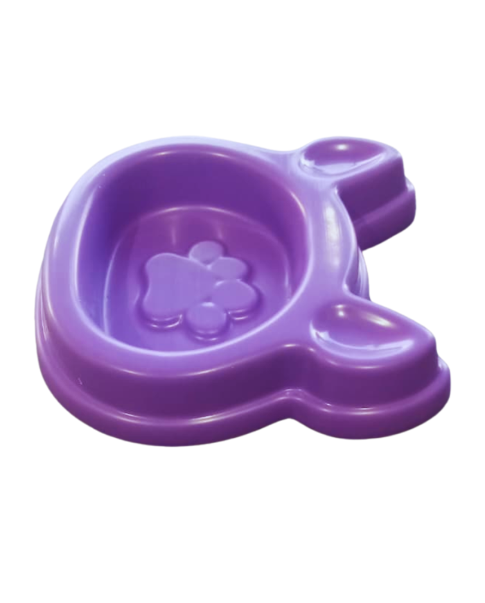 Plato con diseño cabeza de gato