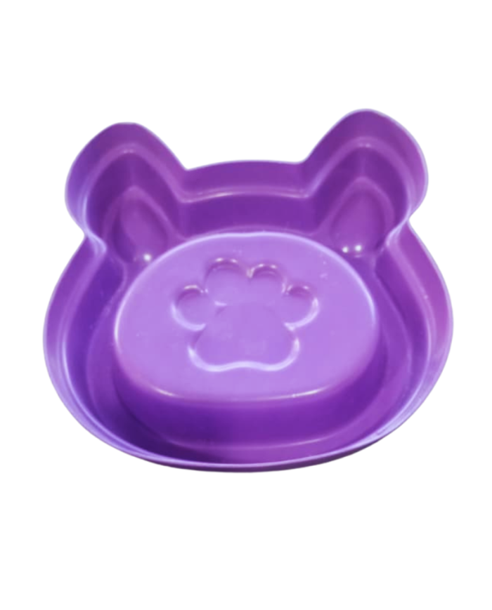 Plato con diseño cabeza de gato