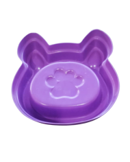 Plato con diseño cabeza de gato