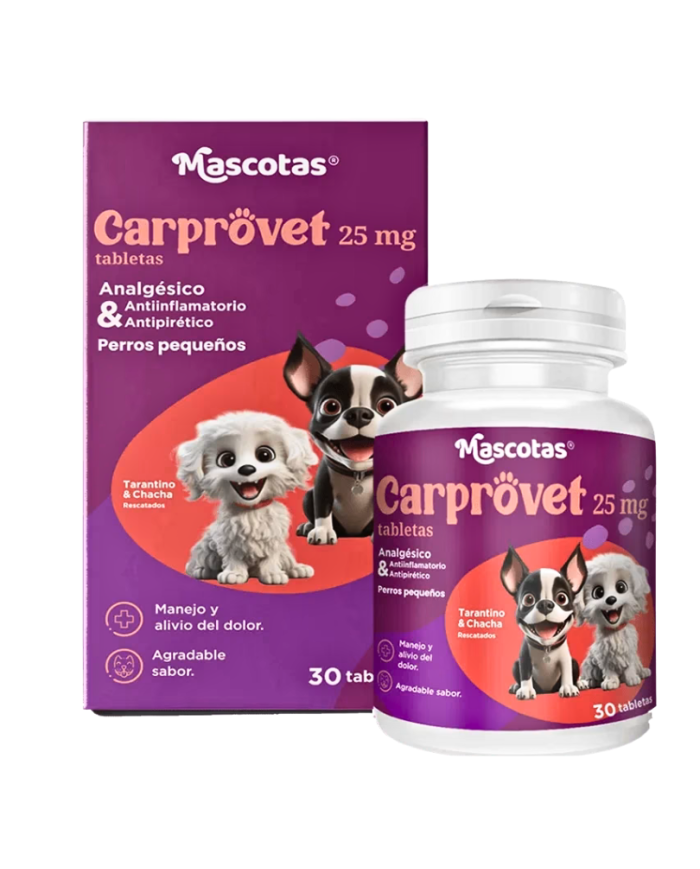 Carprovet 25mg, antiinflamatorio, analgésico, antipirético