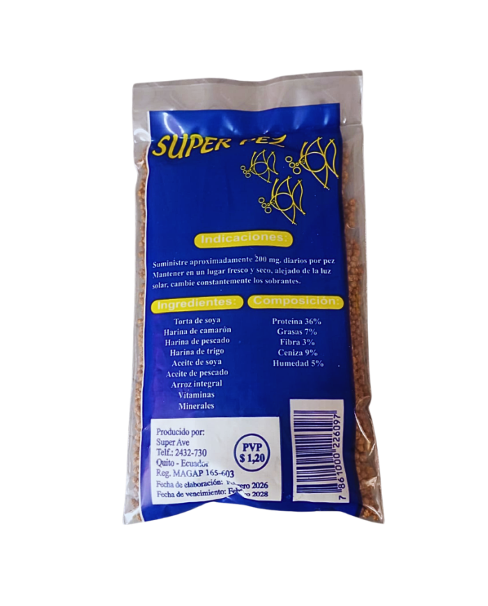 Alimento en bolitas para Peces