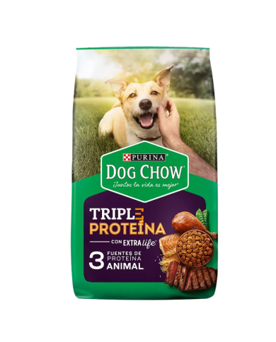 Dog Chow Triple Proteína Extra Life Alimento para Perros todas las razas