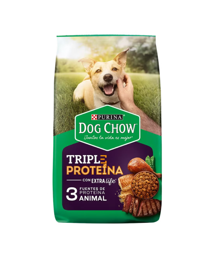 Dog Chow Triple Proteína Extra Life Alimento para Perros todas las razas