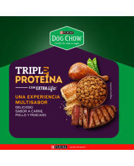 Dog Chow Triple Proteína Extra Life Alimento para Perros todas las razas