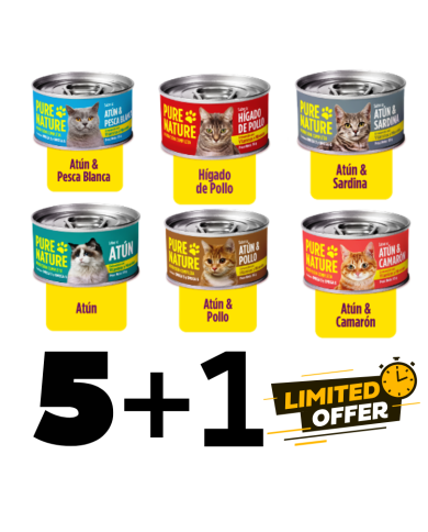 Oferta Alimento Húmedo para Gatos Pure Nature
