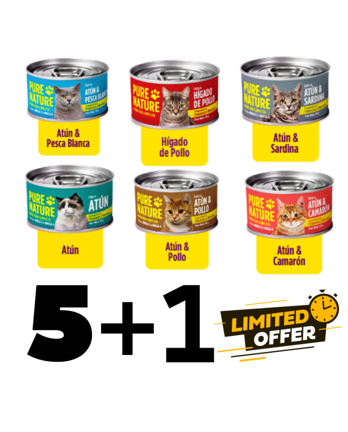 Oferta Alimento Húmedo para Gatos Pure Nature