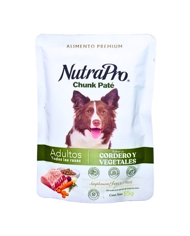 Alimento Húmedo para perros adultos Nutrapro Chunk Paté