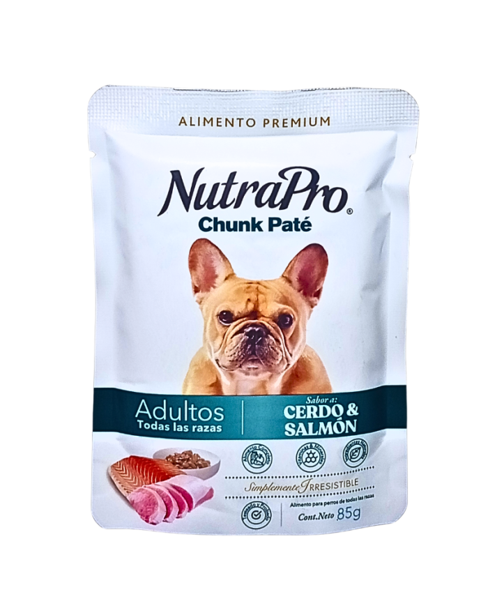 Alimento Húmedo para perros adultos Nutrapro Chunk Paté