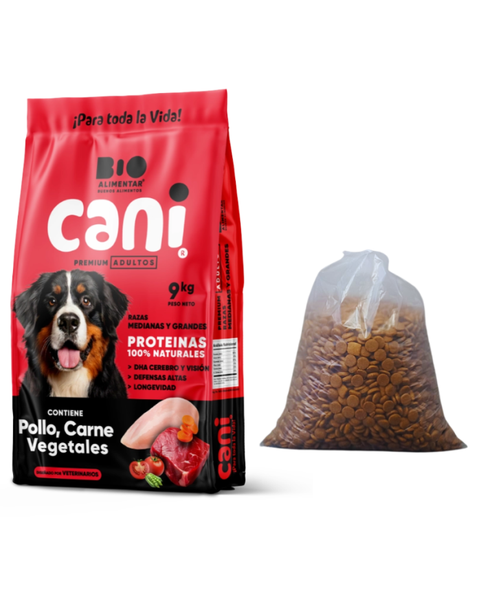 Cani Canimentos perros adultos razas medianas a grandes. Venta por libras al peso
