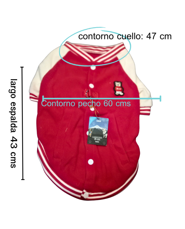 Ropa para mascotas, Jersey Beisbolera Bear
