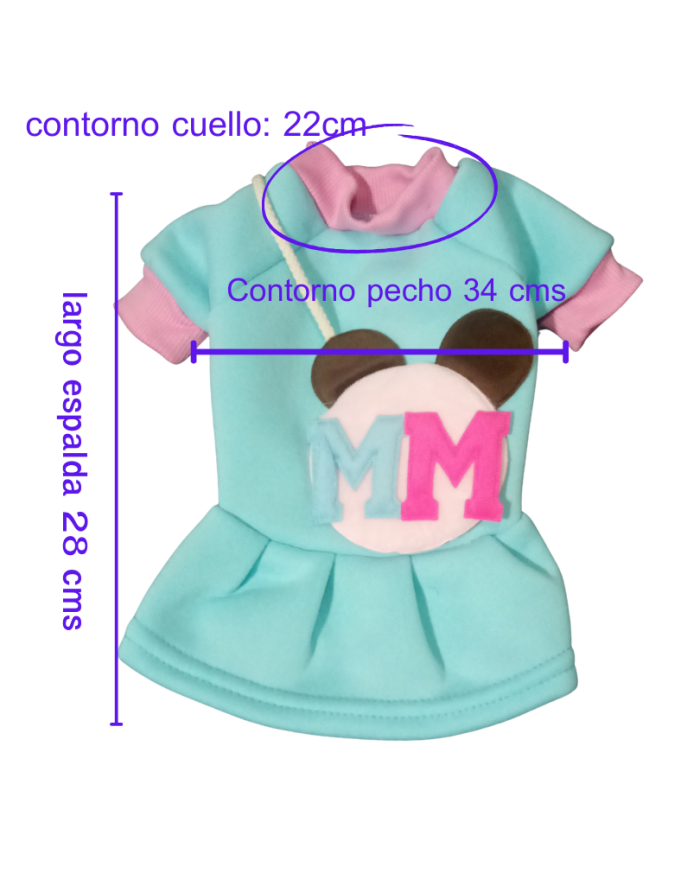 Ropa para mascotas Vestido Minnie