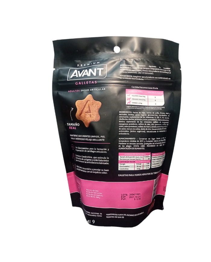 Snack galletas premium Avant 200g