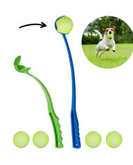Juguete para perros. Lanzador de pelotas