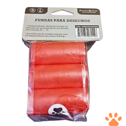 Fundas recolectoras de desechos, pack x 3. Total 60 fundas plásticas
