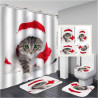 Juego de baño set de Navidad para Catlovers