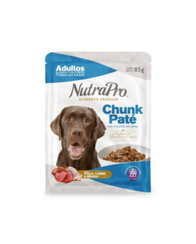 Paté para perros adultos. Nutrapro