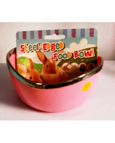 Platos de metal para conejos